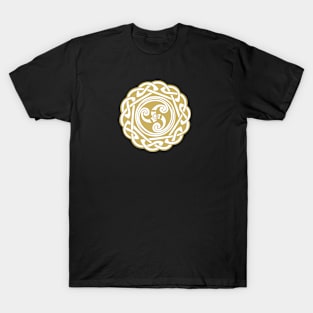 Gold Triskelion Amulet T-Shirt